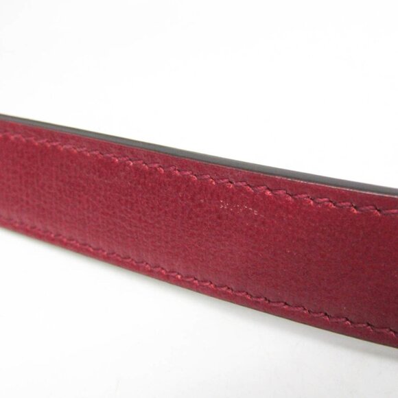 GUCCI Red Leather GG Marmont Shoulder Bag - Picture 13 of 16